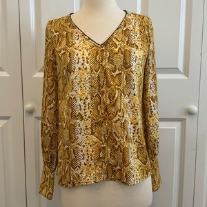 Gold Snakeskin Top
